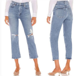 Agolde Jeans Agolde Wilder Mid Rise Straight In Whiplash